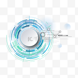高科技边框图片_高科技未来时空圆环边框