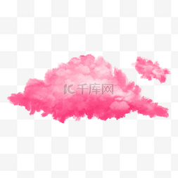 写实云朵梦幻粉色
