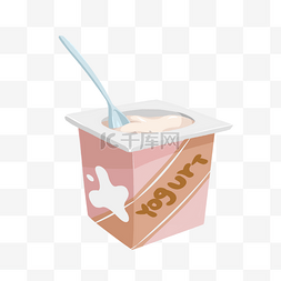 草莓啵啵酸奶图片_酸奶剪贴画盒装酸奶