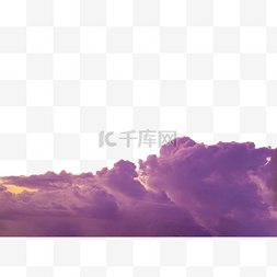 美丽天空美丽图片_天空中美丽的紫色云朵晚霞