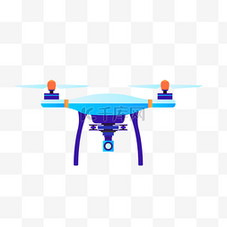 商业性无人机图片_矢量扁平科技无人机