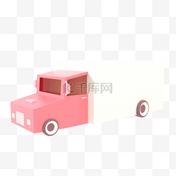 移动app购物图片_移动的大卡车3d渲染