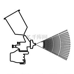 黑色工业图片_绘画工具在手轮廓轮廓图标黑色矢