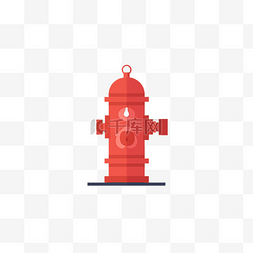 消防栓平面卡通素材