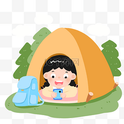 夏季旅游露营帐篷