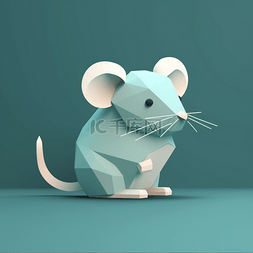 卡通3d可爱动物元素鼠