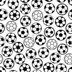 游戏壁纸图片_具有黑白运动背景的无缝足球游戏