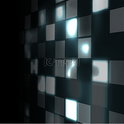 透视模板图片_在透视的抽象高科技灰色背景。