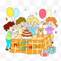 生日礼物生日蛋糕图片_生日快乐庆祝祝福的儿童