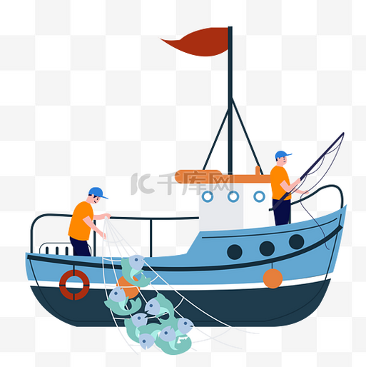 捕鱼网渔网捕鱼捕捞用具工具素材图片免费下载_高清装饰图案psd_千库网