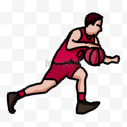 像素游戏人物图片_像素艺术篮球运动比赛竞争