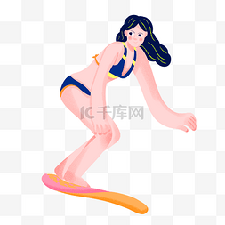 夏季冲浪海边