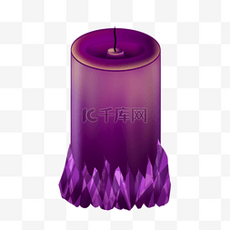 蜡烛香薰主题风格紫色图片