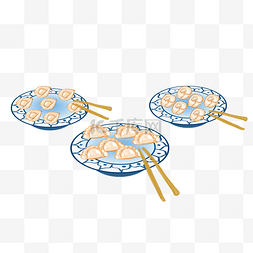 二十四节气冬至水饺饺子美食食物