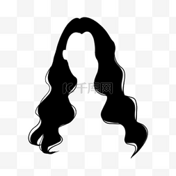 黑色女性长发乌黑头发长发