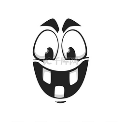 爆款疯狂抢图片_卡通脸矢量图标，快乐的表情符号