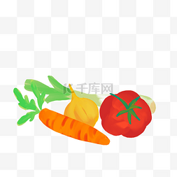 蔬果胡萝卜西红柿组合
