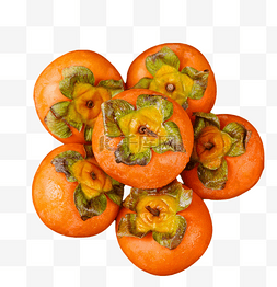 甜果实图片_食物甜柿子水果