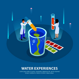 水净化等距组合物与水经验标题和