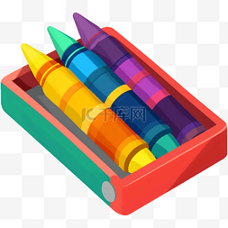 彩色儿童绘画图片_卡通可爱彩色蜡笔