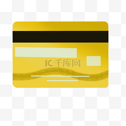 金色波浪线纹理信用卡剪贴画