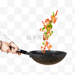厨具和食材图片_厨房炒菜蔬菜