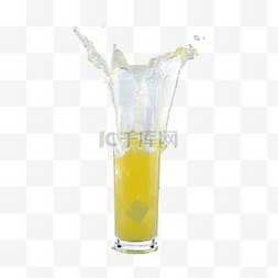 玻璃杯健康橙汁