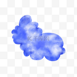 蓝色大气纹理图片_云朵可爱卡通蓝色