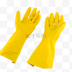 黄色手套图片_生活用品橡胶手套