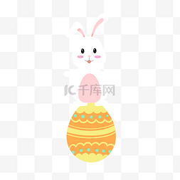 黄兔子图片_复活节黄色彩蛋和兔子