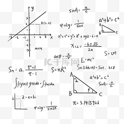 公式图像男图像图片_涂鸦公式数学