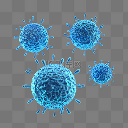 病毒细菌图片_3D细菌细胞病菌医疗场景生物