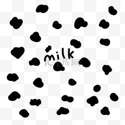 奶牛剪贴画图片_母牛斑点阴影