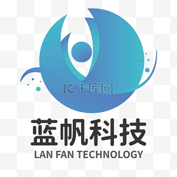 logo标志，图片_商务风公司蓝帆科技互联网公司LOG