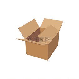 纸箱包装图片_纸箱交付和运输包装独立实物模型
