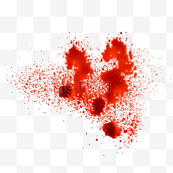 艺术创意字体设计图片_血液红色污点
