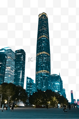 海珠桥夜景图片_CBD金融中心街拍