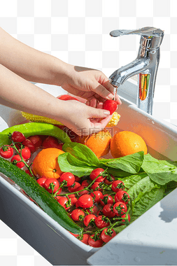 水洗蔬菜水果