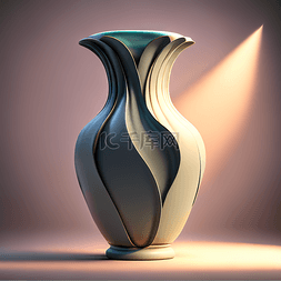 3D立体古典花瓶