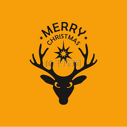 2016年双11图片_圣诞节背景和贺卡或邀请卡与鹿和