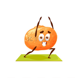运动垫子图片_克莱门汀柑橘类水果孤立的运动表