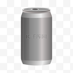 银灰色立体易拉罐