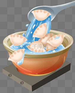 炉具使用场景图片_冬至冬天饺子食物