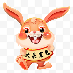 兔年大展宏兔人物形象