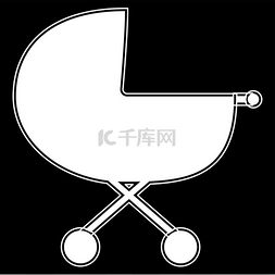 轮滑人卡通图片_婴儿车图标.. 婴儿车图标。