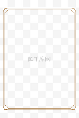 金色文字框图片_简约高端金色线条边框