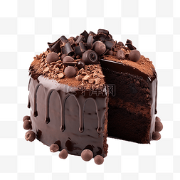 巧克力蛋糕实物图片_一块巧克力蛋糕实物
