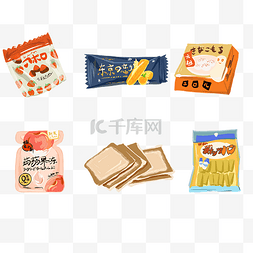 日韩风服装图片_日韩零食美食组合甜点套图