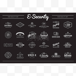 安全及图片_一套大的矢量网络安全身份证及标