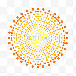 方块光点图片_几何圆形太阳图案